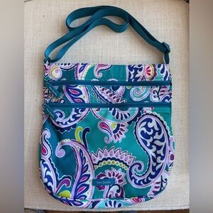 Vera Bradley Crossbody Purse Waikiki Paisley Pattern